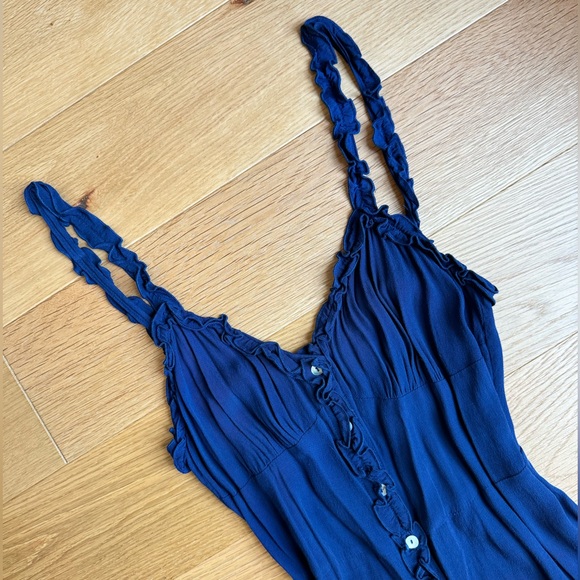 Wilfred Blue Maxi Dress size 2 - Picture 2 of 4